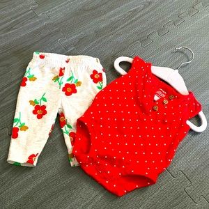 From ~ Carters 
Size ~ Newborn 
Worn once, My baby Already out grew newborn.